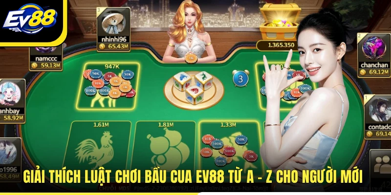 Giải thích luật chơi bầu cua EV88 từ A - Z cho người mới