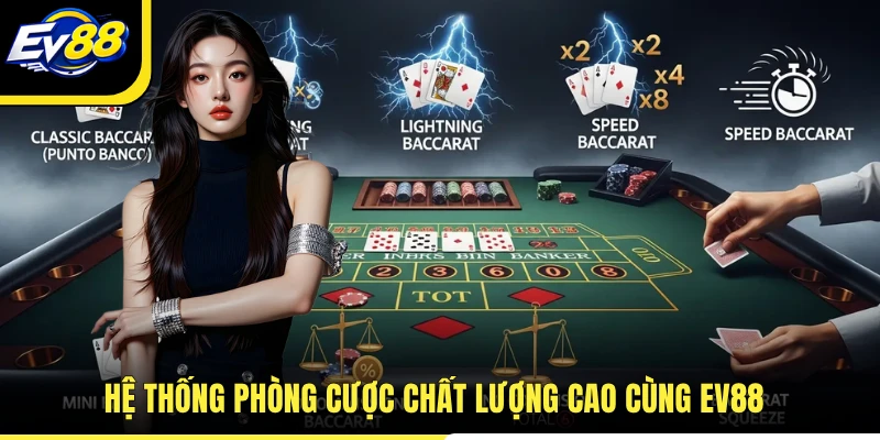 Hệ thống phòng cược chất lượng cao cùng EV88