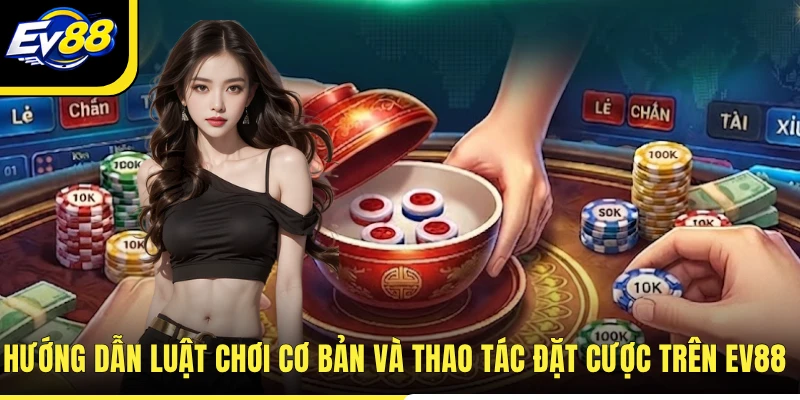 Hướng dẫn luật chơi cơ bản và thao tác đặt cược trên EV88