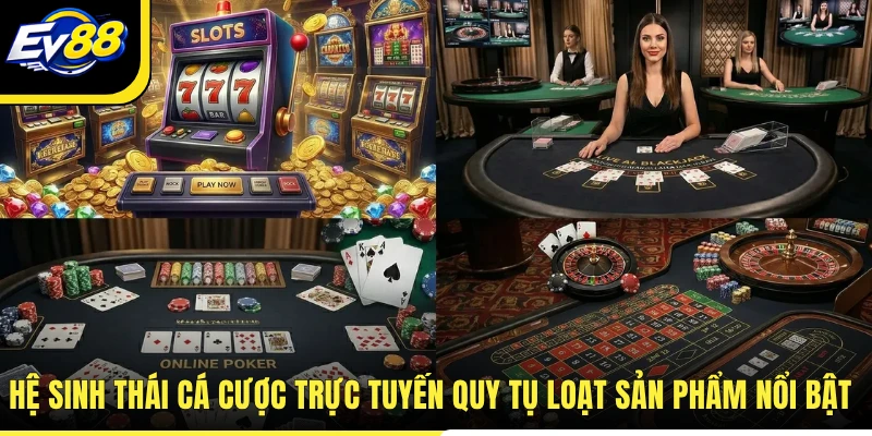 Hệ sinh thái cá cược trực tuyến quy tụ loạt sản phẩm nổi bật